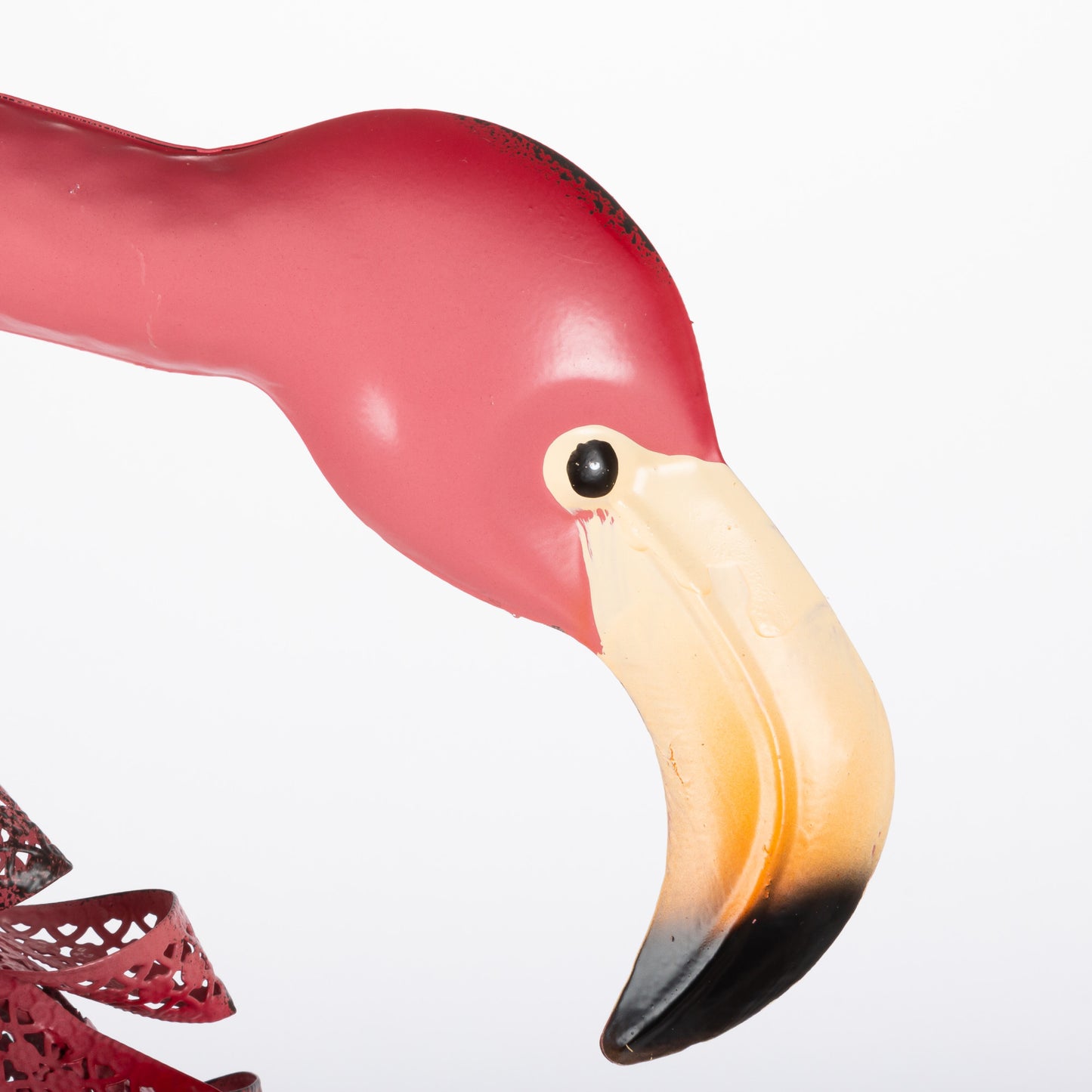 31.89"H Metal Flamingo Figurine