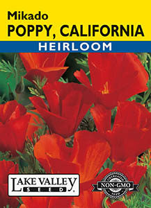 POPPY CALIFORNIA MIKADO  HEIRLOOM