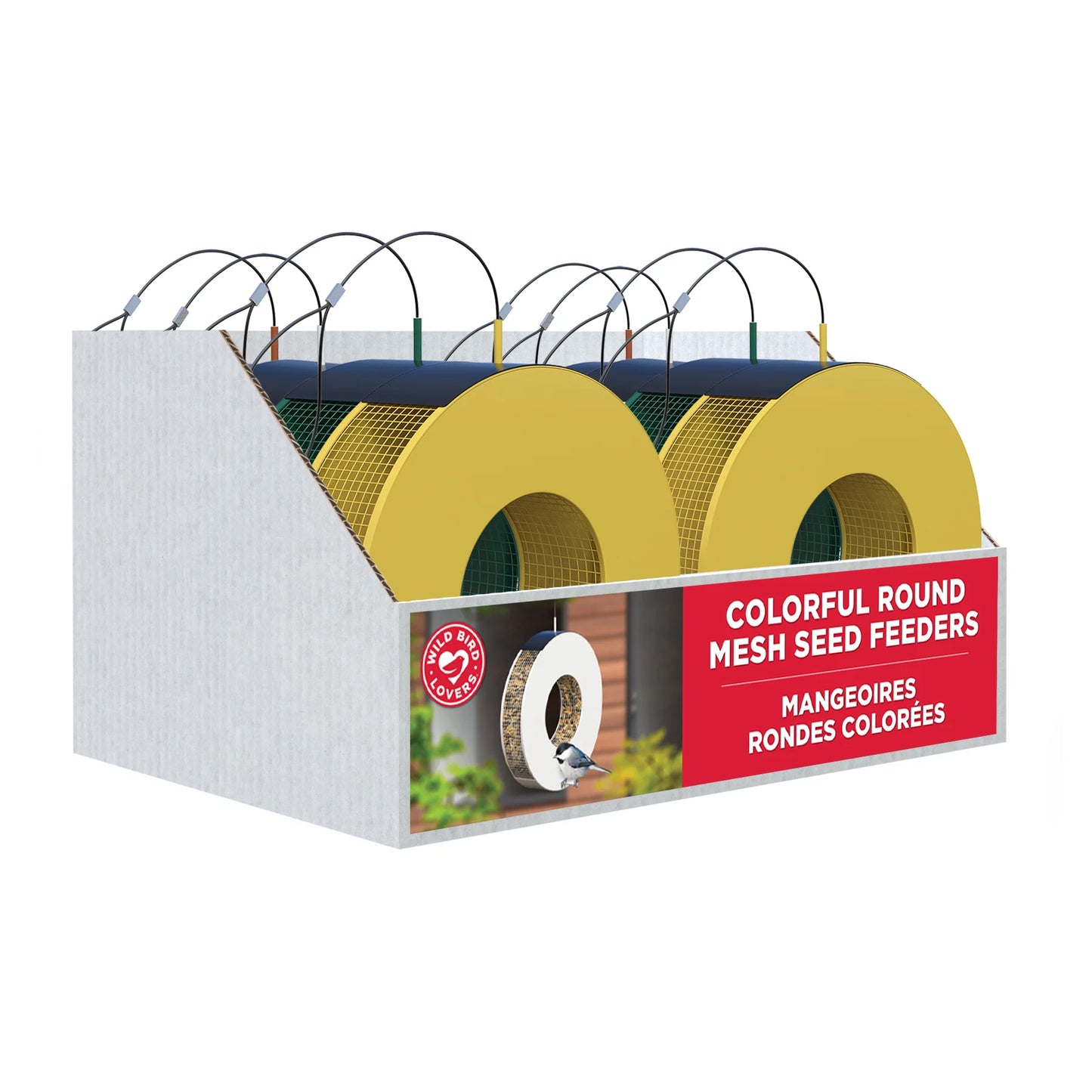 Colorful Round Mesh Feeder
