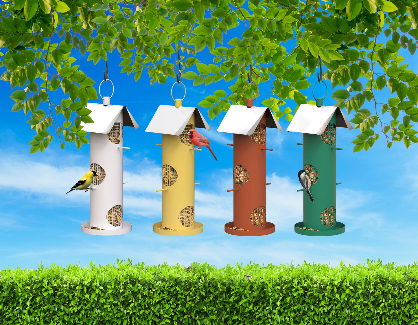 Colorful Mesh Tube Feeder