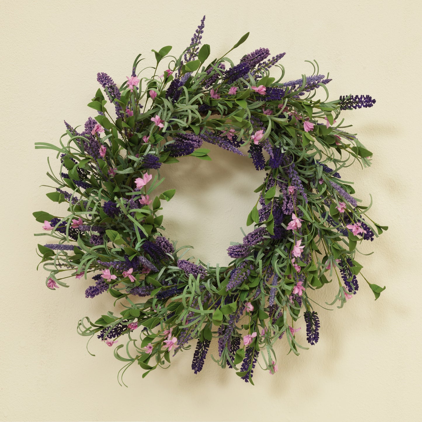 24"H Natural Twig Lavender Wreath