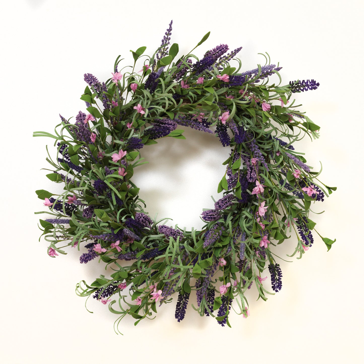 24"H Natural Twig Lavender Wreath