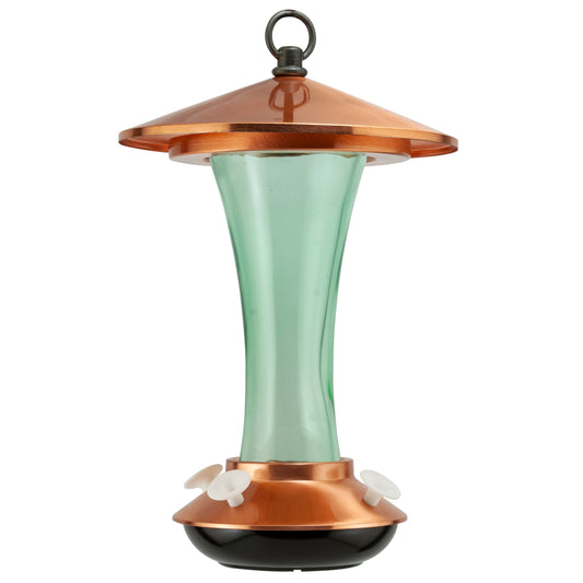Mid-Century Coppertop Hummingbird Feeder