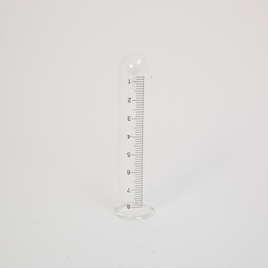 9"H Glass Rain Gauge
