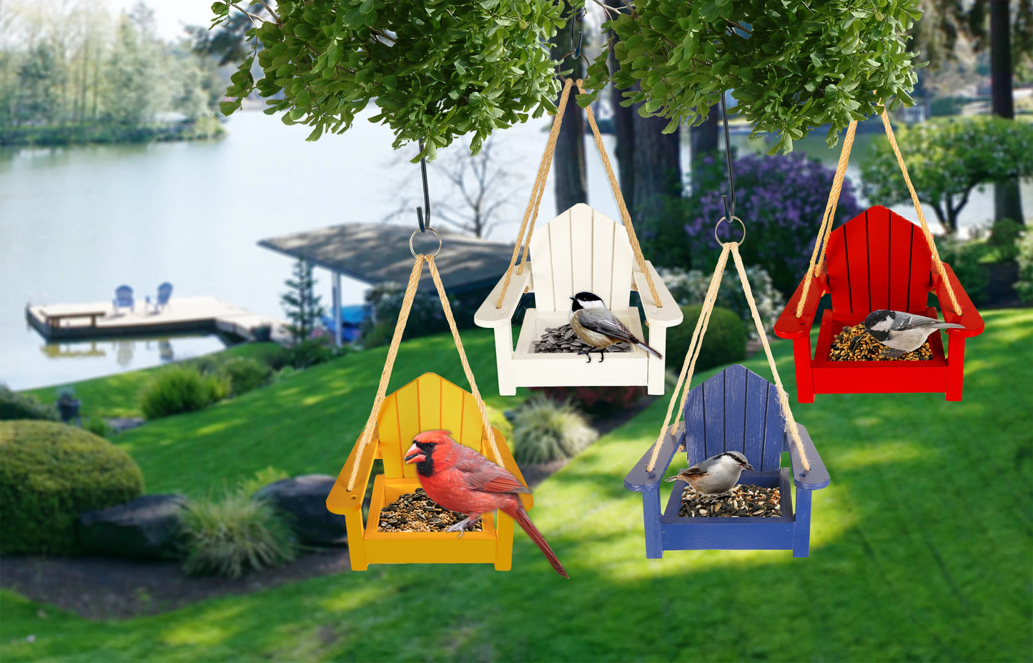 Adirondack Chair Platform Feeder