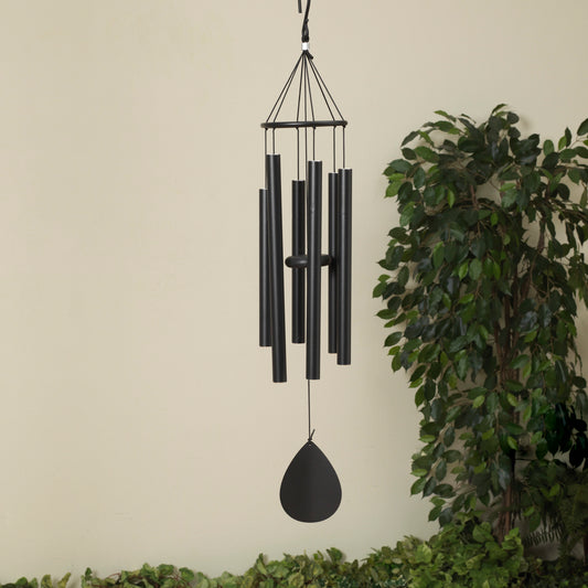 32" Black Metal Wind Chime