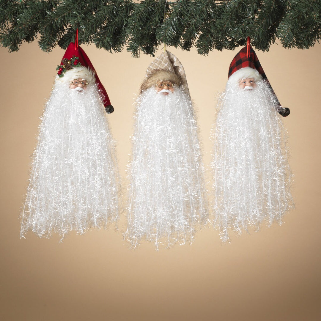 18"L Bearded Santa Hanging Ornament