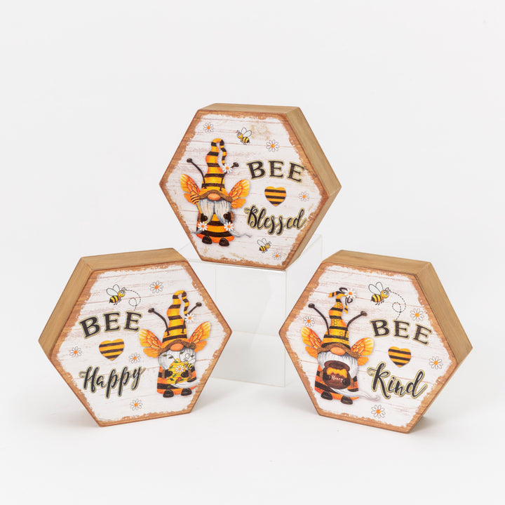 Wood Bee Design Block