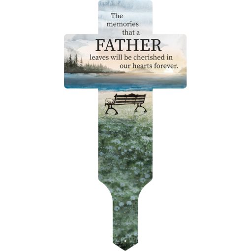 "Father" Cross Garden Stake