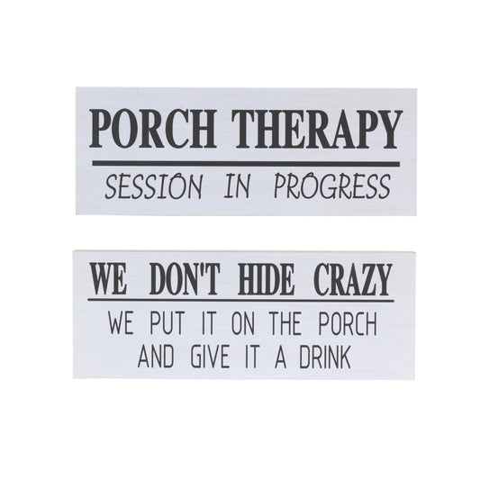 18.8"L Wood Inspirational Wall Decor