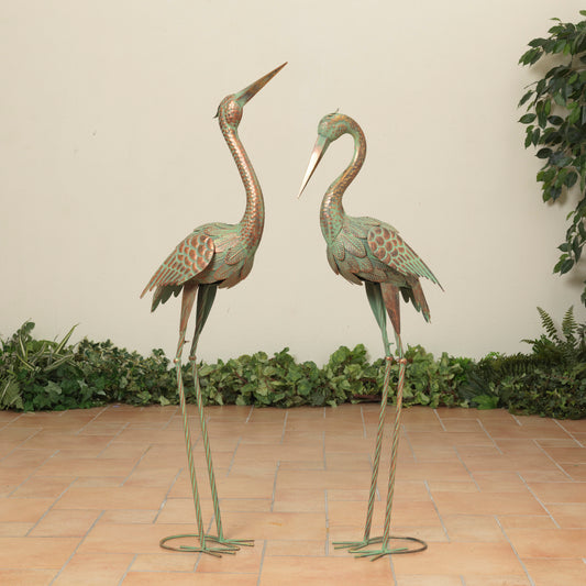 46.5" Metal Heron
