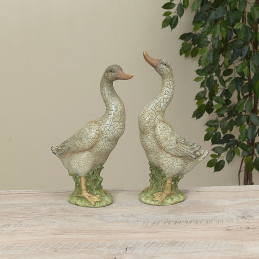 14.9"H Terracotta Duck