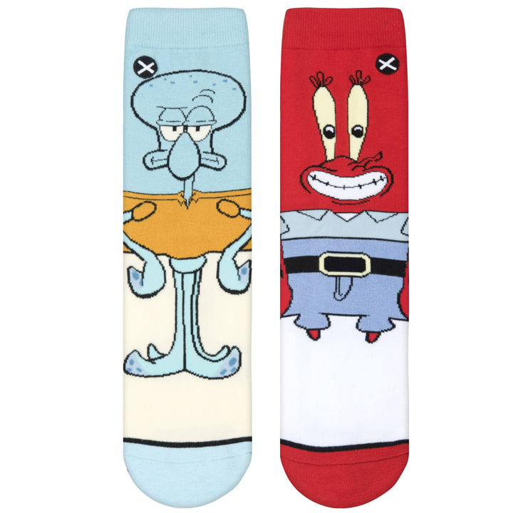 Squidward & Mr Krabs 360 - Kids 7-10 Crew Straight