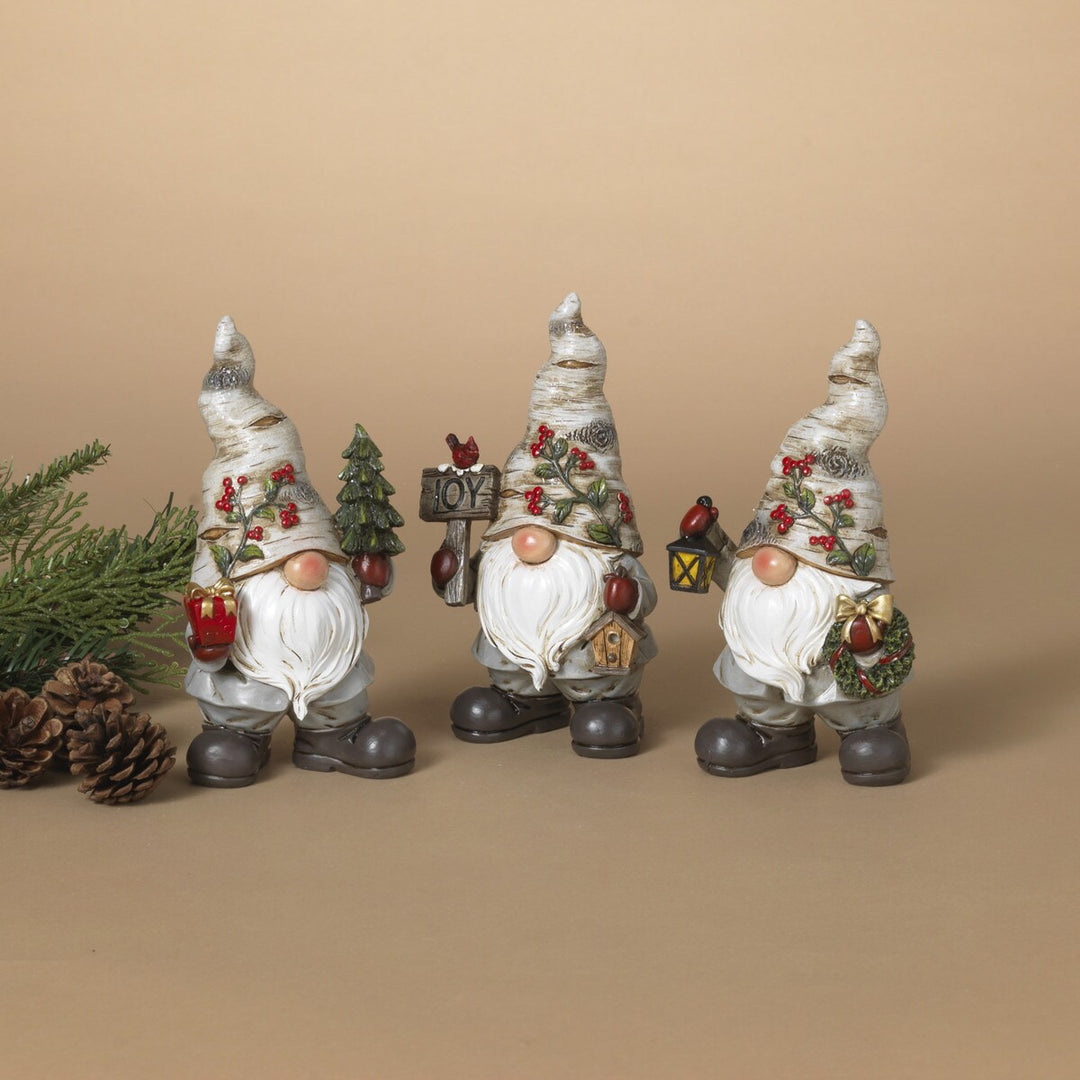 6.3"H Resin Holiday Gnome