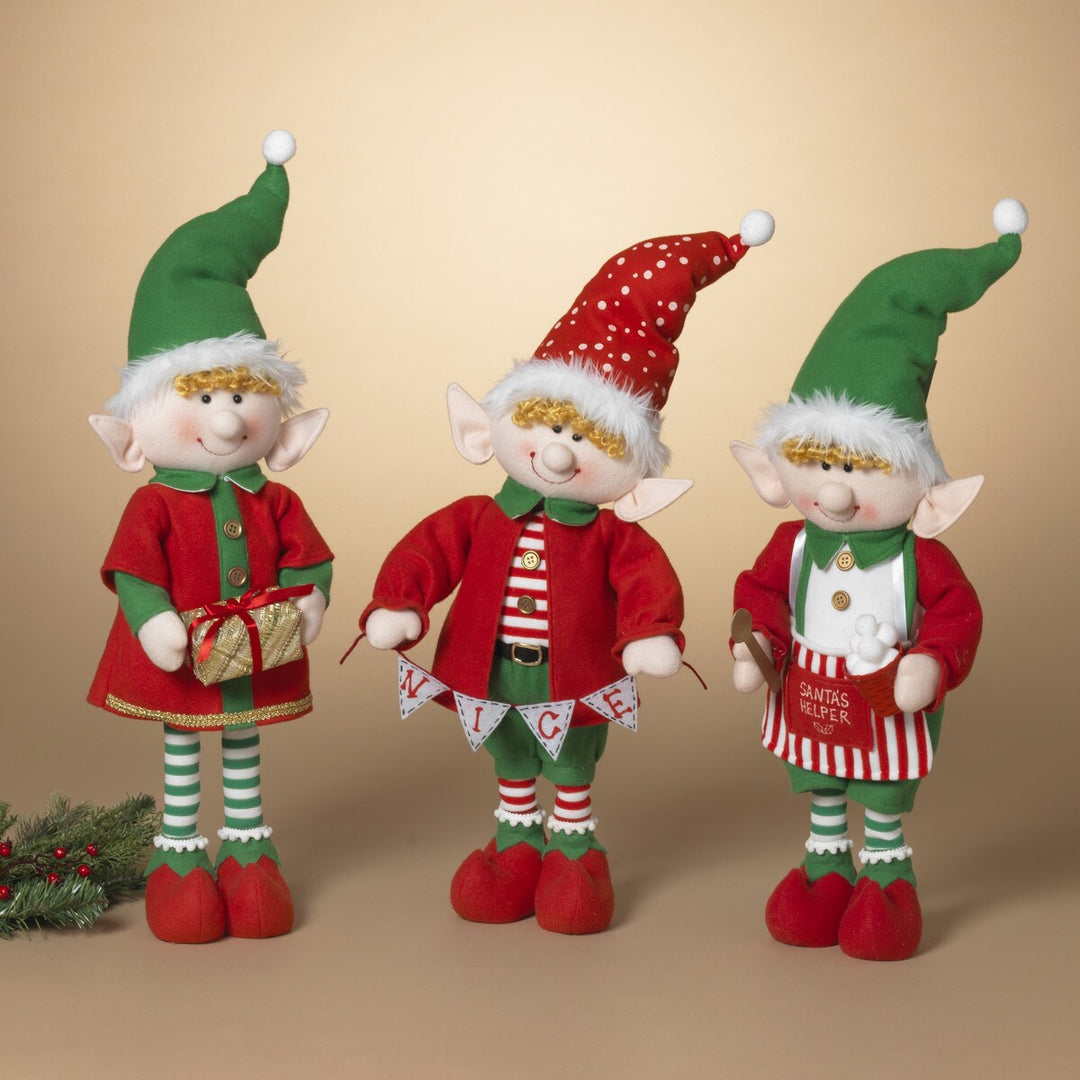 21"H USB Electric Animated Fabric Elf