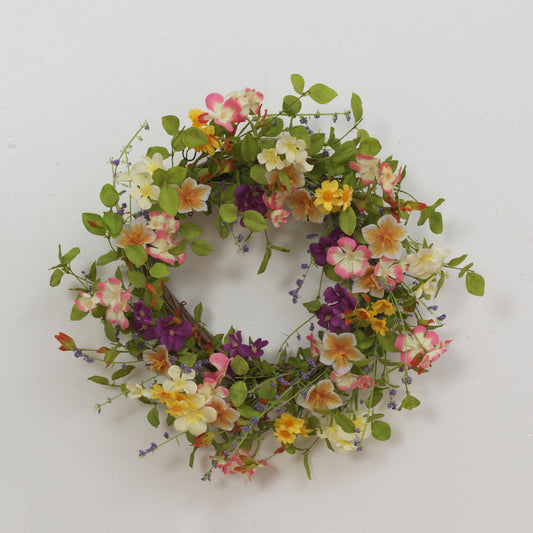 24"D Spring Flower Wreath