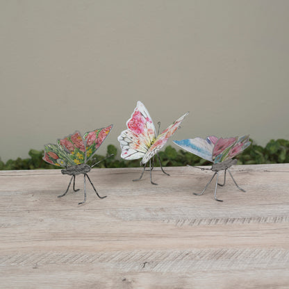 5"L Metal Butterfly