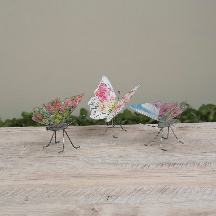 5"L Metal Butterfly