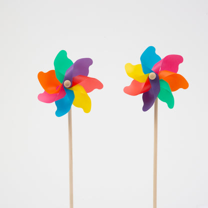 15.75"H PVC 7-Point Multi Color Pinwheel