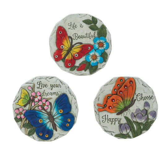 10"D Cement Spring Design Stepping Stone