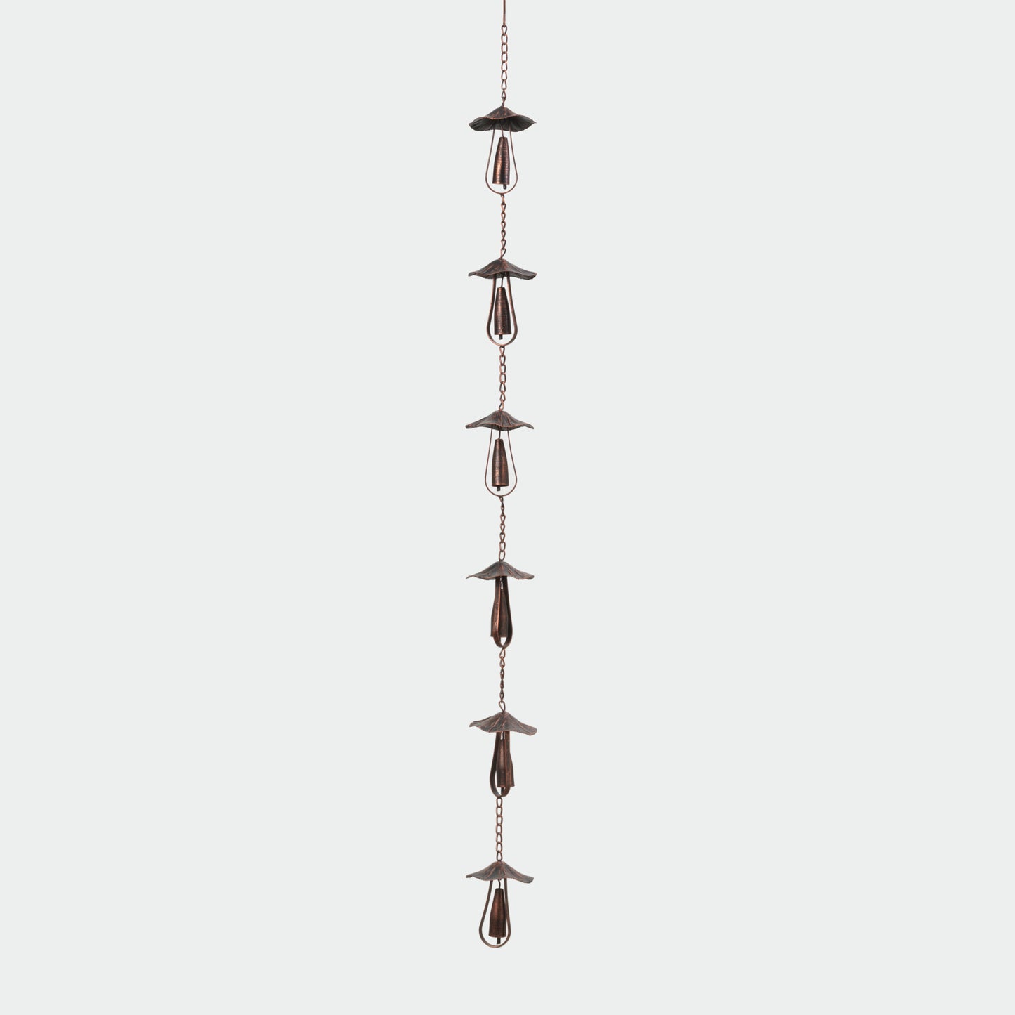 102"L Metal Mushroom Rain Chain