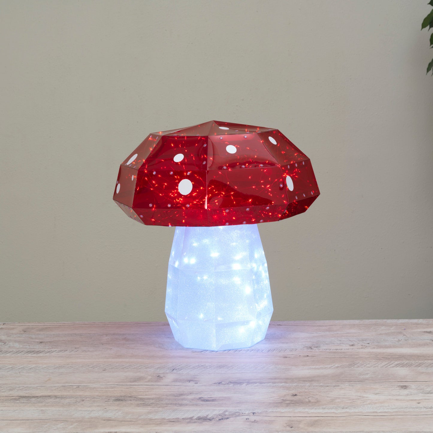 19.7"H Holographic Mushroom