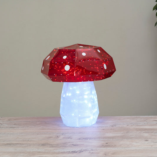 19.7"H Holographic Mushroom