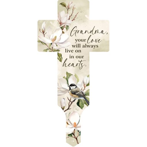 Grandma Cross Garden Stake