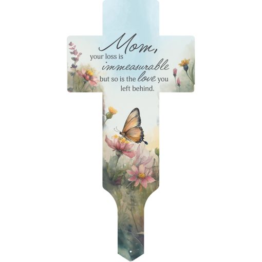 Mom Cross Garden Stake
