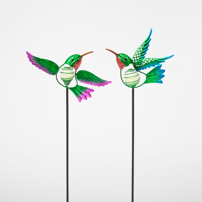 32"H Metal Glow in the Dark Bird Yard Stake