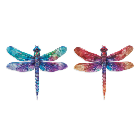 23.5"L Metal Dragonfly Wall Hanging Decor