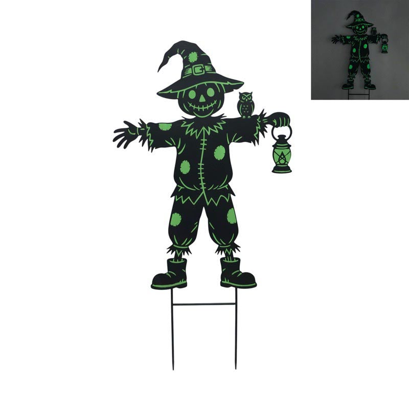 42.5" Metal Glow Scarecrow