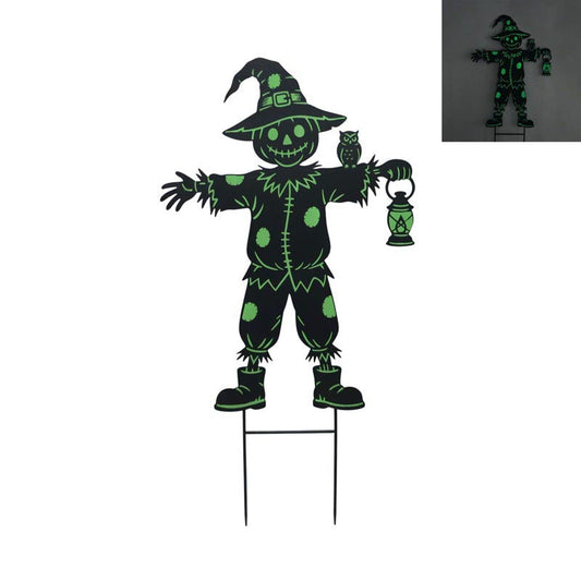42.5" Metal Glow Scarecrow