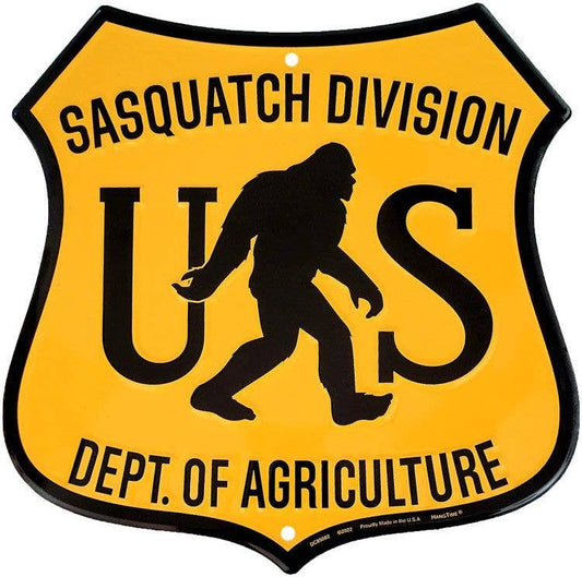 Sasquatch Division - 12'' Shield Sign
