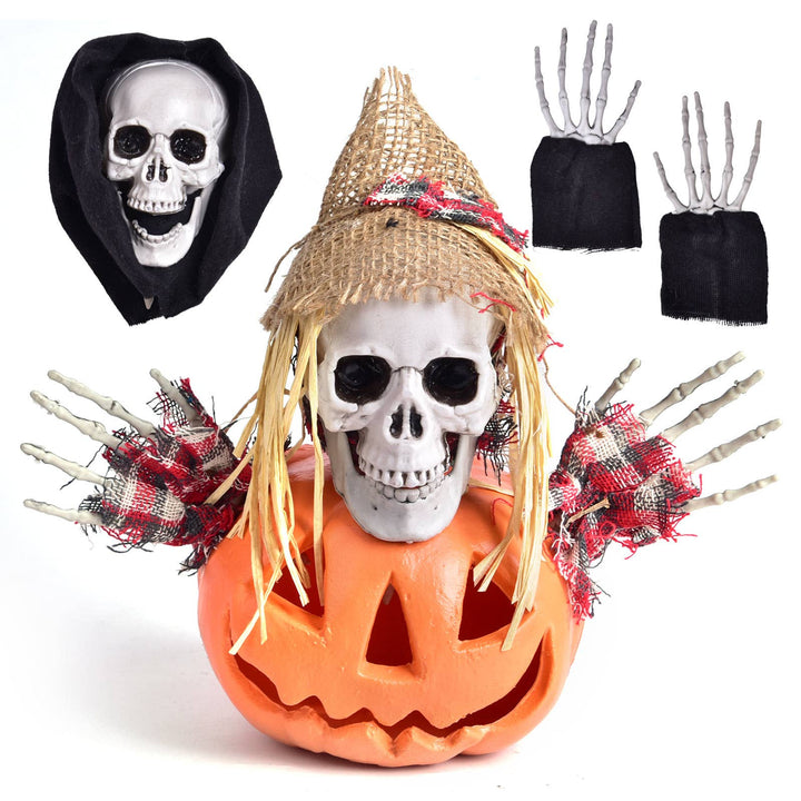 Halloween Skeleton Stakes Pumpkin Outdoor Decorations