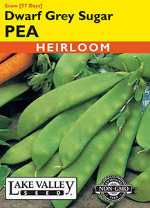 PEA DWARF GREY SUGAR   HEIRLOOM