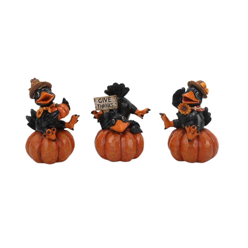 Crow on Pumpkin