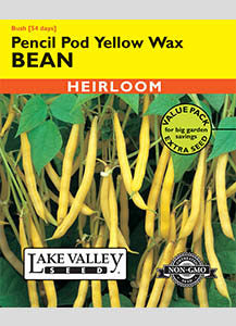 BEAN BUSH PENCIL POD YELLOW WAX VP  HEIRLOOM