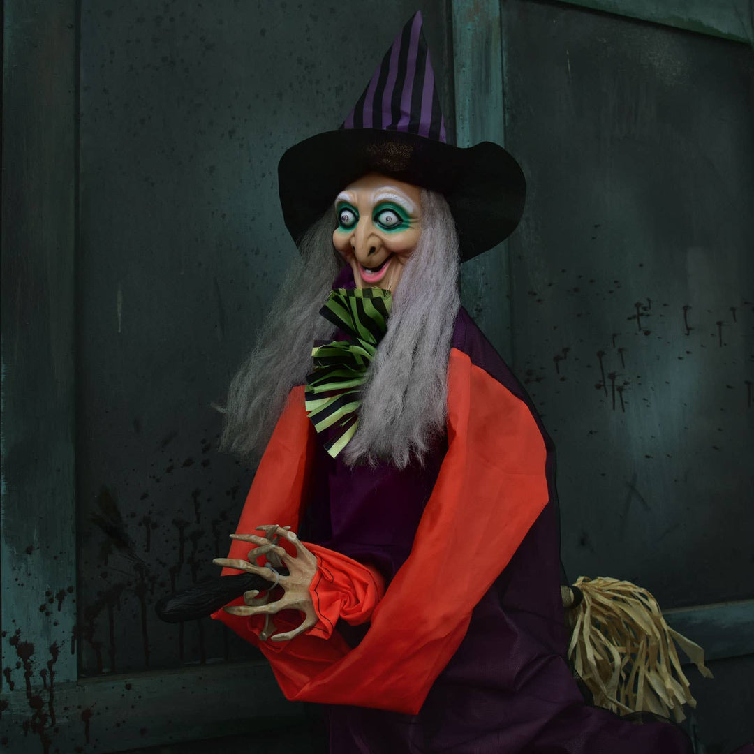 49" Hanging Animated Witch