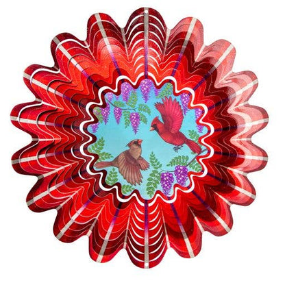 Animated Cardinal - Large Wind Spinner