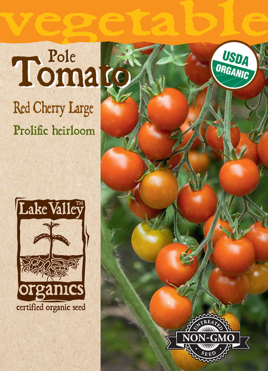 ORGANIC TOMATO POLE RED CHERRY LARGE  HEIRLOOM