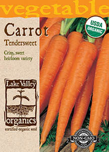 ORGANIC CARROT TENDERSWEET   HEIRLOOM