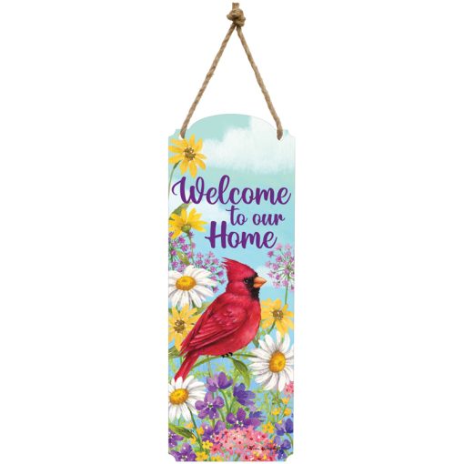 "Summer Cardinal" 18" Metal Wall Décor