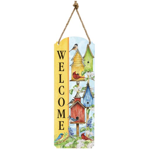 "Colorful Houses" 18" Metal Wall Décor