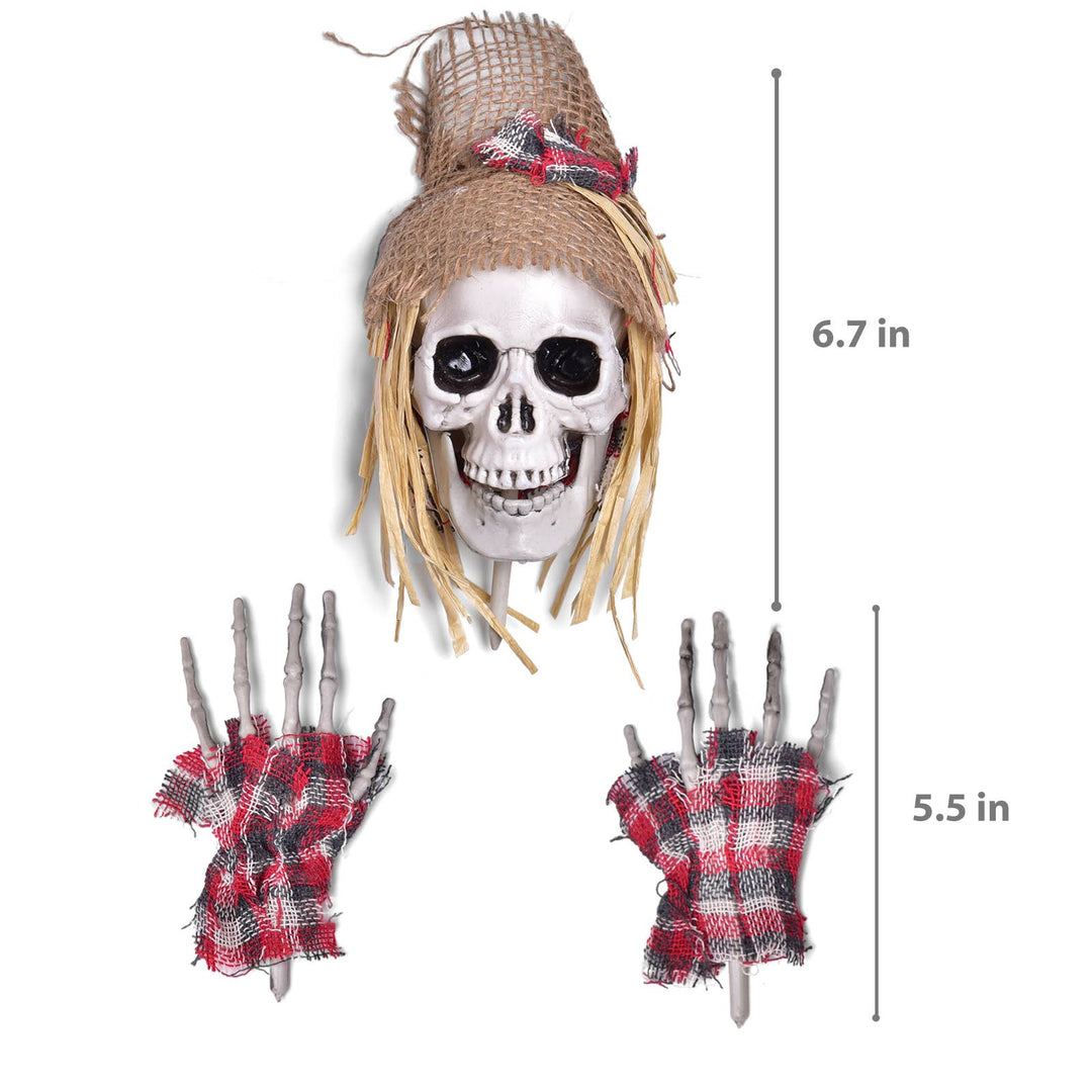 Halloween Skeleton Stakes Pumpkin Outdoor Decorations