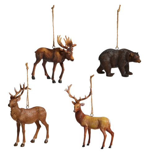 5" MOUNTAIN ANIMAL ORNAMENT