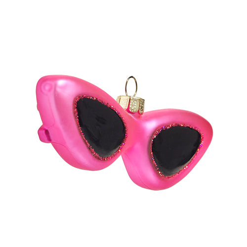 4.5" Retro Pink Sunglass Ornament