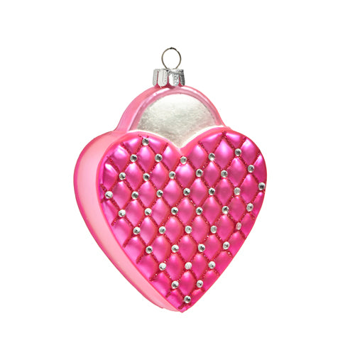 4" QUILTED PINK PURSE ORNAMENT