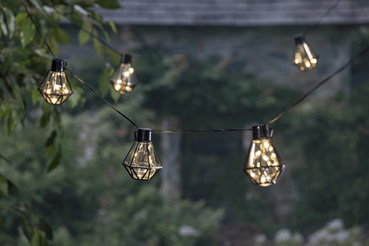 10 Patio Lights Garland with Plastic Shade
