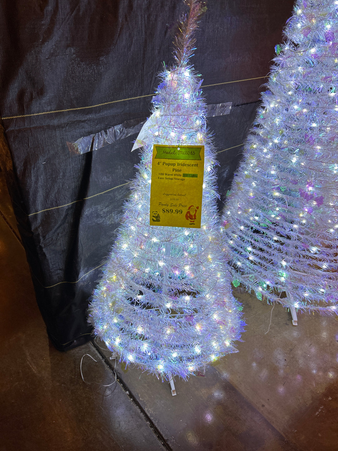 4' Popup LED Iridescent Pine Tree